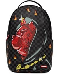 Sprayground - Check-Pattern Graphic-Print Backpack - Lyst