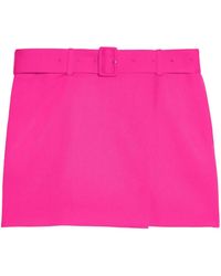 Ami Paris - Belted Midi Skirt - Lyst