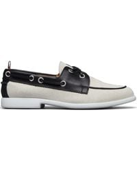 Thom Browne - Piping-Detail Boat Shoes - Lyst