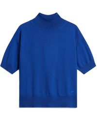 Woolrich - T-Shirt Manches Courtes À Col Montant - Lyst