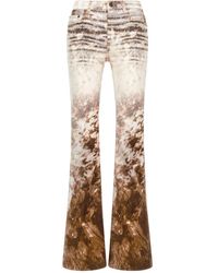 Roberto Cavalli - Appaloosa-Print Jeans - Lyst