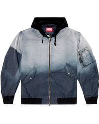DIESEL - J-Common Hooded Bomber Jacket - Lyst