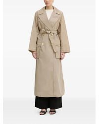 ARMANI EXCHANGE - Double-Breasted Belted Trench Coat - Lyst