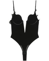 Tom Ford - Body Volanté À Encolure Plongeante - Lyst