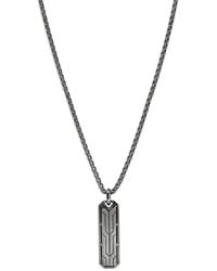 John Hardy - Icon 50 Tag-Pendant Necklace - Lyst