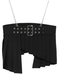 Noir Kei Ninomiya - Cardigan À Détail Plissé - Lyst
