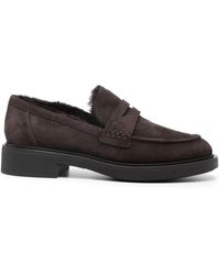 Gianvito Rossi - Harris Round-Toe Loafers - Lyst