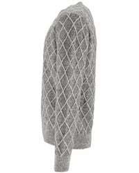 Ballantyne - Diamond-Stitch Sweater - Lyst