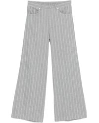 Panicale - Pinstripe Wide-Leg Trousers - Lyst
