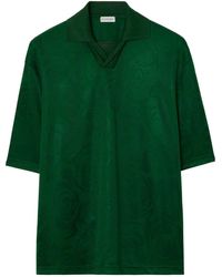 Burberry - Rose Jacquard Polo Shirt - Lyst