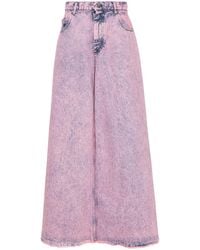 Marni - Marble-Effect Wash Wide-Leg Jeans - Lyst
