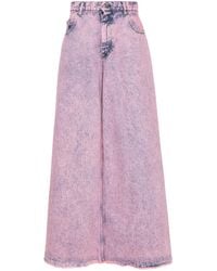 Marni - Marble-Effect Wash Wide-Leg Jeans - Lyst