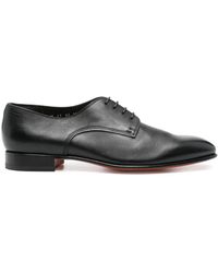 Santoni - レザー ダービーシューズ - Lyst