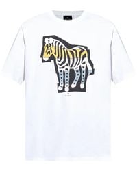 Paul Smith - Crewneck Printed T-Shirt - Lyst