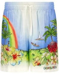 CASABLANCA - 'aloha' Bermuda Shorts - Lyst