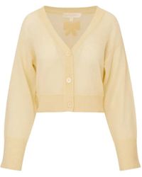 LoveShackFancy - Cárdigan Lawrence De Cachemira Con Parche De Lazo - Lyst