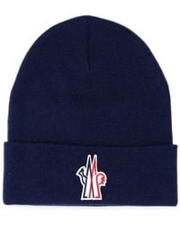 Moncler - Bonnet À Logo Brodé - Lyst