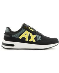 ARMANI EXCHANGE - Logo-Print Low-Top Sneakers - Lyst