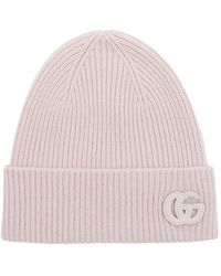 Gucci - Gorro de canalé con parche del logo - Lyst