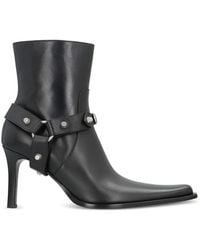 Balenciaga - City Boots In Leather - Lyst