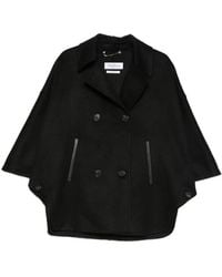 Max Mara - Abrigo Tipo Capa Con Doble Botonadura - Lyst