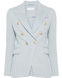 Circolo 1901 - Double-breasted Honeycomb Blazer - Lyst