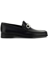Ferragamo - Gancini Leather Loafers Black - Lyst