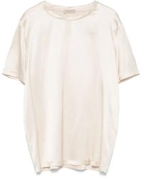 Blanca Vita - Satin T-Shirt - Lyst