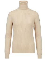 Moncler - Ribbed-Knit Logo-Patch Sweater - Lyst