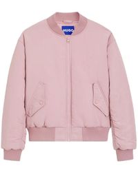 HUGO - Water-Repellent Bomber Jacket - Lyst