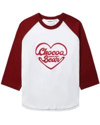 Chocoolate - Logo-embroidered Cotton T-shirt - Lyst