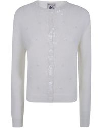Semicouture - Cardigan Gipsy À Ornements De Sequins Et Détail De Perles - Lyst