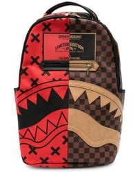 Sprayground - Shark Mouth Check-Print Backpack - Lyst