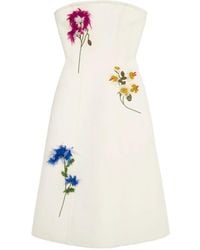 Blumarine - Midi-Jurk Verfraaid Met Bloemen - Lyst