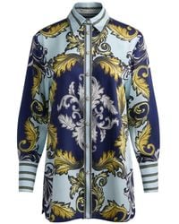 Alice + Olivia - Lane Baroque-Print Button-Up Shirt - Lyst