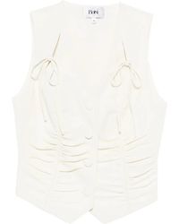 Botsi - Tie-Detail Ruched-Design Waistcoat - Lyst