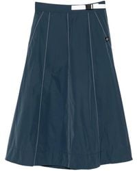 SPORT b. by agnès b. - Logo-Patched A-Line Skirt - Lyst