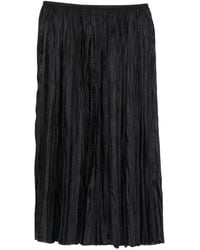 Roberto Collina - Pleated Midi Skirt - Lyst