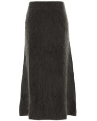 Lisa Yang - Asta Brushed Midi A-Line Skirt - Lyst