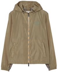 Burberry - Veste À Détails À Carreaux - Lyst