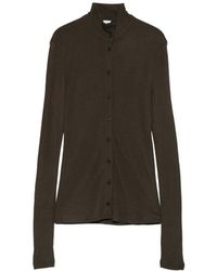 Alysi - Button-Up High-Neck Cardigan - Lyst