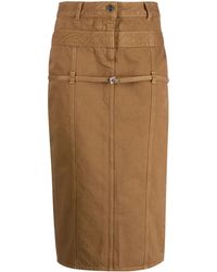 Jacquemus - Tan Le Chouchou 'la Jupe De Nîmes Criollo' Denim Midi Skirt - Lyst