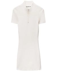 Alexander Wang - Debossed-Logo Mini Dress - Lyst