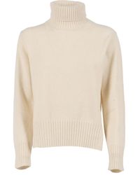 Kangra - Maglione A Collo Alto Con Orlo A Coste - Lyst