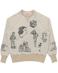 Samuel Zelig - Duffle Sweater Met Grafische Print - Lyst