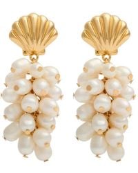 Kenneth Jay Lane - Orecchini Pendenti Con Perle - Lyst