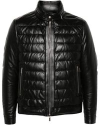 Moorer - Gilles-p3 Leather Padded Jacket - Lyst