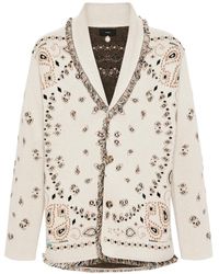 Alanui - Cárdigan con motivo bandana en jacquard - Lyst