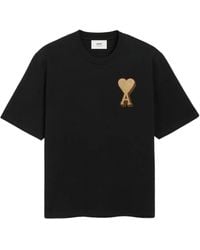 Ami Paris - Ami De Coeur Cotton T-Shirt - Lyst