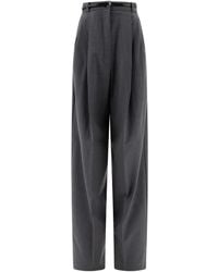 Sportmax - Pantalon De Tailleur À Taille Ceinturée - Lyst